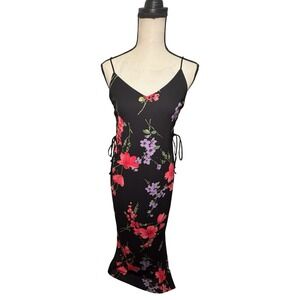 Vintage Rachel Kaye Spaghetti Strap Slip Dress Black Formal Special Occasion 6P